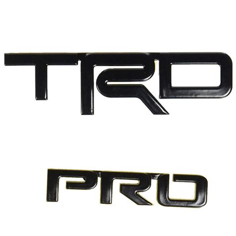 Emblem Trd Off Road Black Overlay Bundle Fit 4runner 40 Off