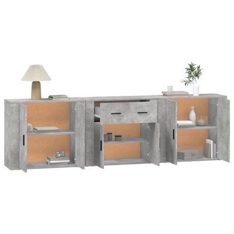 Home Buffets Pcs Gris B Ton Bois D Ing Nierie Lestendances Fr