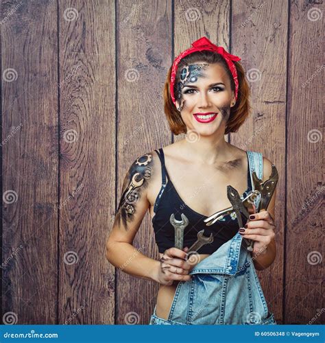 Mechanic Pin Up Girl Costume