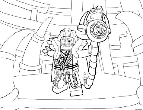 Coloriage LEGO Ninjago Master Chen JeColorie