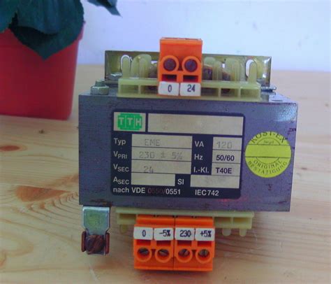 Transformator Trafo TTH EME Pri 230V 5 Sek 24 V 120 VA T9 554 EBay