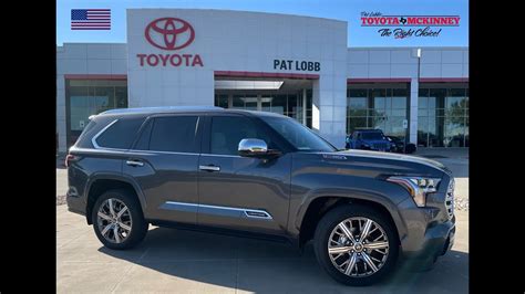 2023 Toyota Sequoia Capstone In Magnetic Gray Metallic Walk Around What