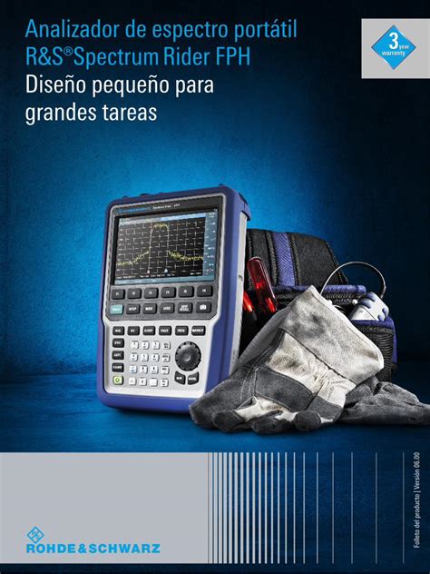 PDF Rohde Schwarz R SSpectrum Rider FPH Analizador De