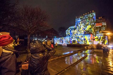 Projection Mural Leith With Tim Chalk Paul Grime