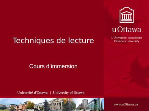 techniques de lecture cours dimmersion techniques de lecture