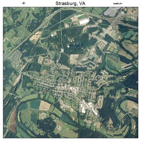 Aerial Photography Map of Strasburg, VA Virginia