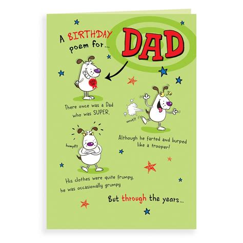 Cards Direct | Birthday Card Dad, Dogs Poem