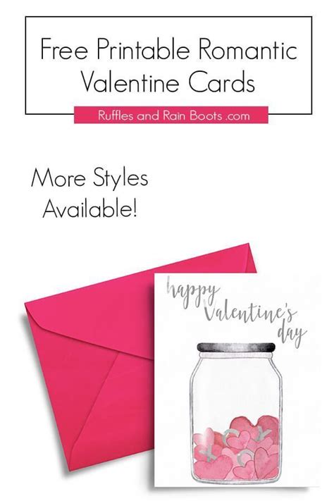 Free Romantic Printable Valentine's Day Cards | Printable valentines ...