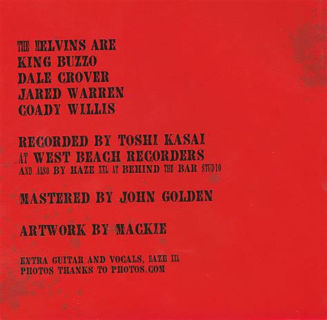 The Melvins Nude With Boots Th Studio Album