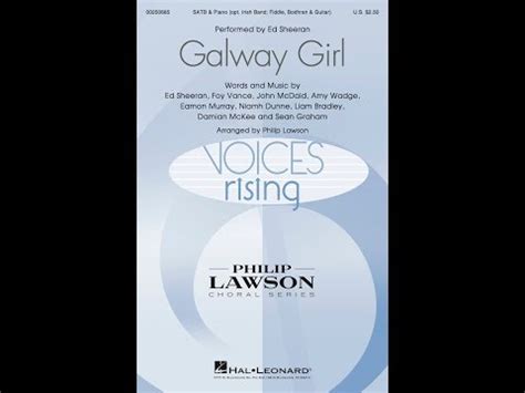 Song - Galway Girl - Choral and Vocal sheet music arrangements