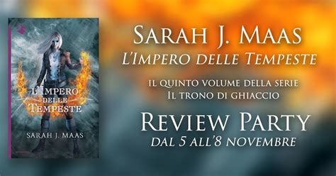 Hook A Book Review Party L Impero Delle Tempeste Sarah J Maas