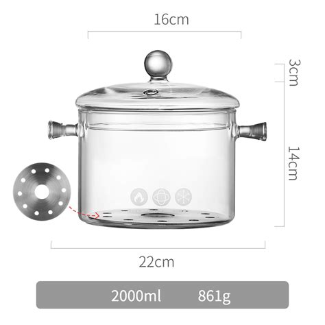 Clear Glass Cooking Pot 15l Best Glass Cookware