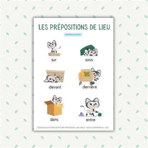 Les Pr Positions De Lieu Gogu Education