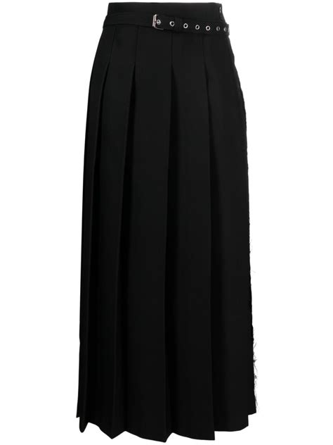 Vaquera High Waisted Pleated Skirt Farfetch