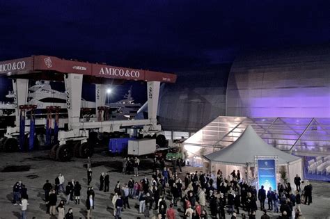 Inauguration of the new 102m graving dock inside Amico & Co shipyard ...