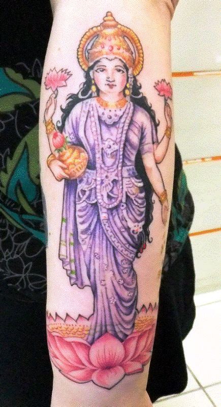 30+ Amazing Goddess Lakshmi Tattoos with Meanings and Ideas - Body Art Guru