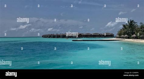 Water villas in the Maldives Stock Photo - Alamy