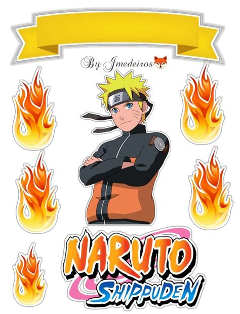 Printable Naruto Cake Topper Png Naruto Birthday Cake Topper