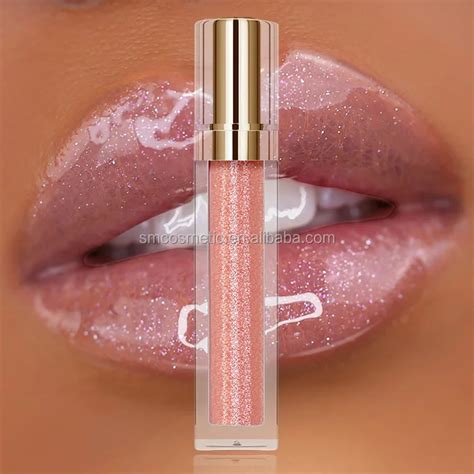 S254 Clear Flavored Lip Gloss With Glitter Moisturizing Lipgloss Cruelty Free Lip Gloss Private