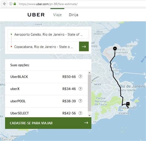 Como Usar O Uber No Rio De Janeiro Saindo Dos Aeroportos Do Galeão Ou