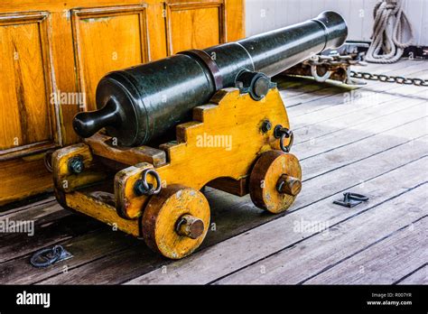 Ships Canon Mystic Seaport Mystic Connecticut Usa Stock Photo Alamy