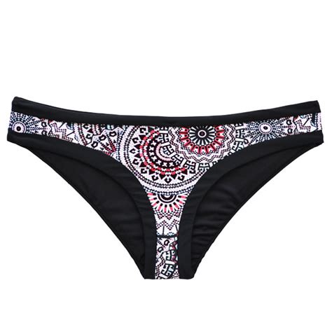 Ripley BIKINI MUJER SAMIA 3573 CALZÓN CLÁSICO ESTAMPADO NEGRO