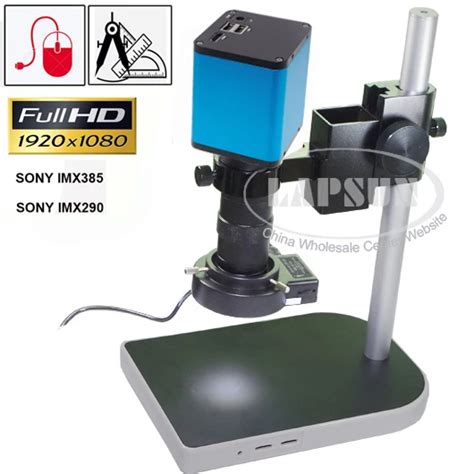 5X-100X 1080P 60FPS HDMI Industry Jewelry Camera Microscope Set Sony ...