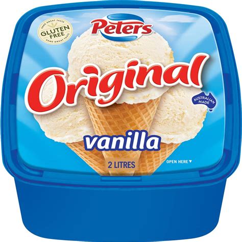 Peters Original Vanilla Ice Cream 2l Woolworths