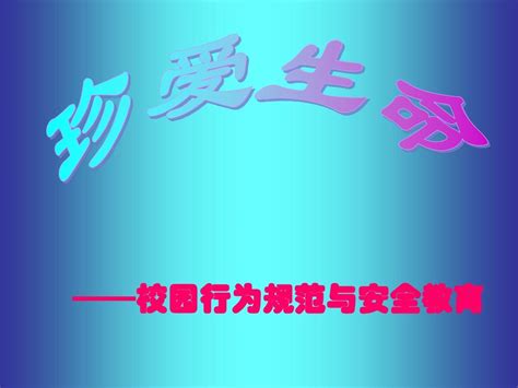 安全教育班会《珍爱生命——校园行为规范与安全教育》ppt课件word文档在线阅读与下载无忧文档