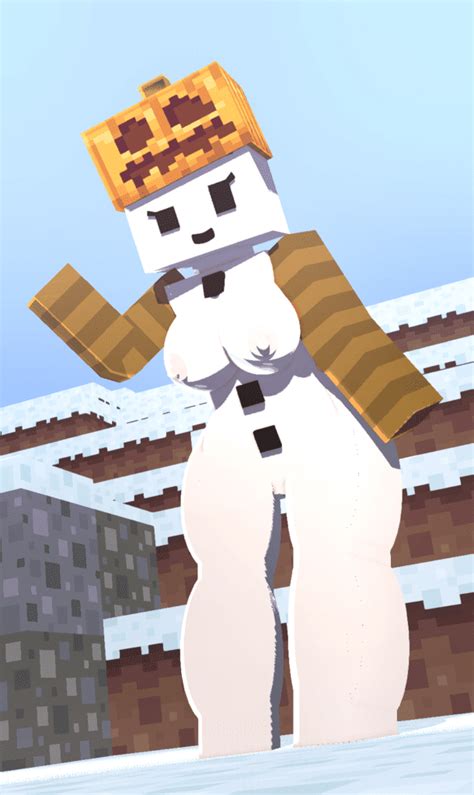 Minecraft Hentai Female Only Humanoid Snow Girl Horny Female