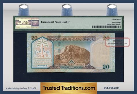 Tt Pk 27 1999 Saudi Arabia 20 Riyals Commemorative Pmg 67 Epq Gem