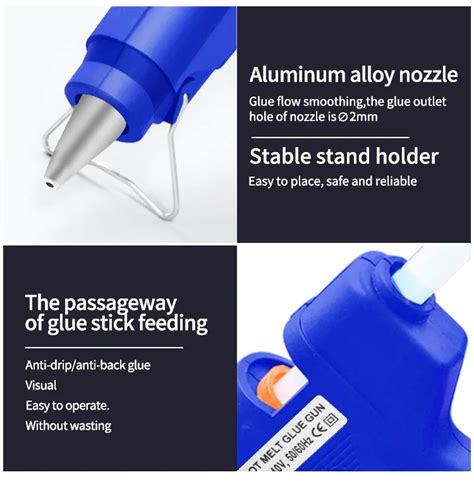 Customized Hot Melt Glue Gun Diy Crafts Tools W Hot Melt Glue Gun With Glue Sticks Alibaba