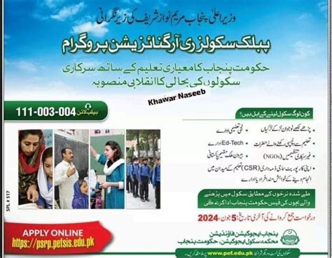 Online Apply For Pef Punjab Government Schools Mss Educational