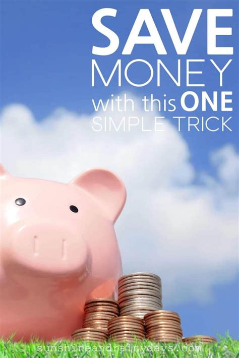 One Simple Trick To Save Money - Sunshine and Rainy Days