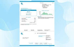 New Zealand Electric Bill Template Psd Photoshop File