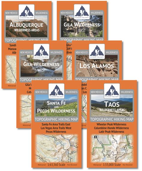 New Mexico Hiking Map Pack Outdoor Trail Maps