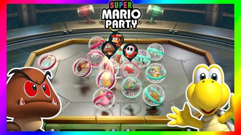 Super Mario Party Minigames 586 Goomba Vs Koopa Troopa Vs Shy Guy Vs