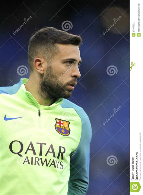 Jordi Alba Du Fc Barcelona Photographie Ditorial Image Du Catalan