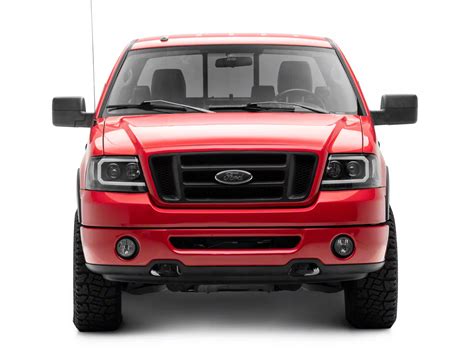 F 150 Led Drl Projector Headights With Clear Corners Black Housing Clear Lens 04 08 F 150