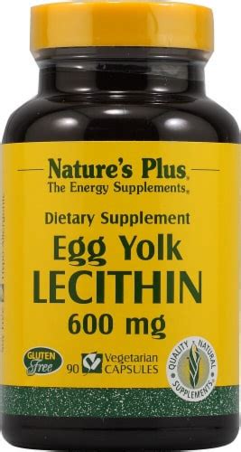 Nature S Plus Egg Yolk Lecithin Vegetarian Capsules 600mg 90 Ct Smith’s Food And Drug