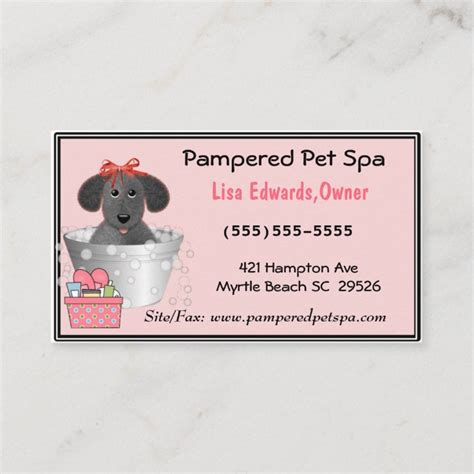 Dog Grooming Business Cards | Zazzle