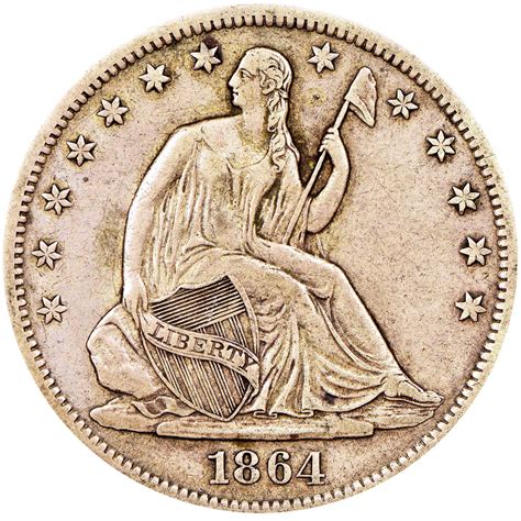 1864 S 50c Ms Seated Liberty Half Dollars Ngc