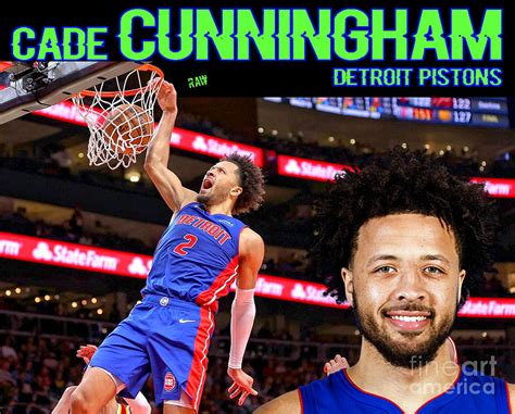 Cade Cunningham Detroit Pistons 1 Digital Art By Robert Williams Fine