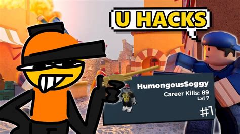 Pretending To Be A Hacker In Roblox Arsenal Youtube