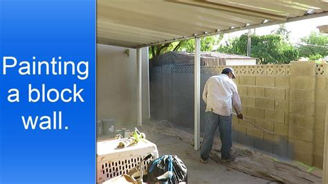 Exterior Block Wall Painting Painting Of A Cinder Block Wall That Goes