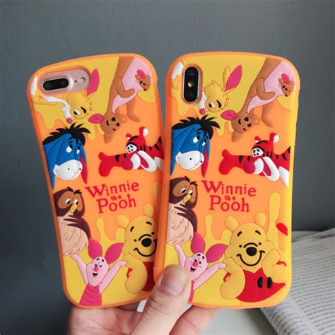 Cute Winnie The Pooh Soft Silicone Case Cover For Iphone Pro Max Xs