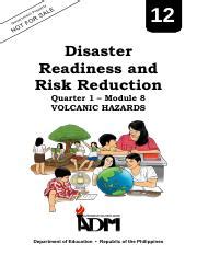 Drrr Q M Volcanic Hazards Edited Pdf Disaster Readiness And Risk