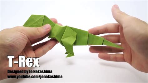 Origami Dinosaur T Rex Jo Nakashima 1080p 60fps Video Dailymotion