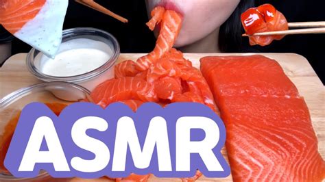 Asmr 요청🔥연어 회 먹방 Request Salmon Noodles Salmon Sashimi Mukbang