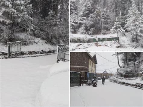 Uttarakhand, Jammu and Kashmir receive snowfall; Narkanda in Himachal ...